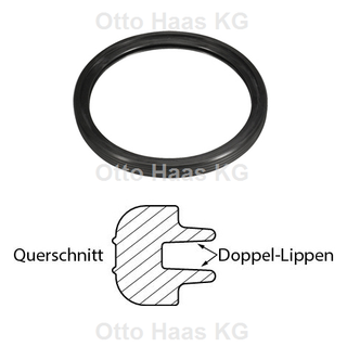HAAS Doppel-Lippenring DN 40, f UP-Spülrohr, Gum., EPDM, sw