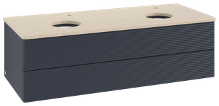 V&B WT-Unterschrank m F-Struktur Antao 120x36x50cm, HL, WBP botti., md b m Lac