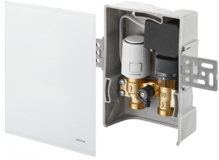 Oventrop Temperaturregelung UniboxT-RTL R-Tronic ESG weiß, für Raum und Rücklauf