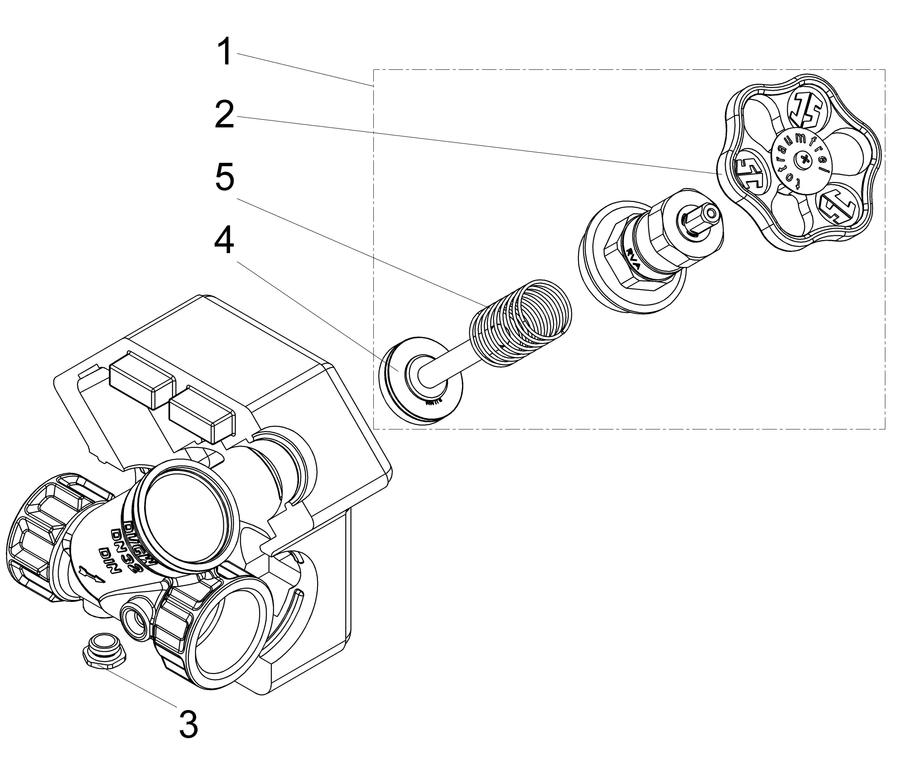 Artikelbild 3 des Artikels „Schlösser KFR-Ventil DG1625 DN 32, G 1 1/4, m DS, o Entl., nstg Sp DN 32, G 1 1/4“