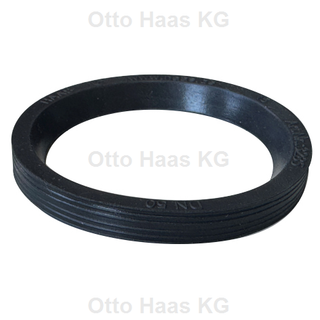 HAAS Lippendichtring DN 50, Gummi, schwarz, für HT-Rohre
