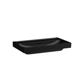 Laufen Aufsatzwaschtisch MEDA 80x46cm, m ÜL, o. Hahnloch, schwarz matt