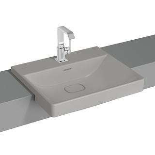 VitrA Halbeinbauwaschtisch New Metropole st-g ma, 55x47x17cm, m ÜLS, 1 HL mit.