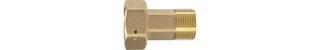 ASW Wasserzähler-Verschraubung 3/4" AGx1" ÜWM, MS roh, mit Plombierloch