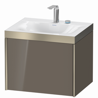 DU WTU XViu/Viu, 1 Ausz 503x600x480mm 2 HL, champ.m./flan. grey hgl, Ra.B1 ES Ah