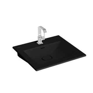 VitrA Möbelwaschtisch New Metropole 59,5x53x17cm, sw ma, m ÜLS, 1 HL mit.