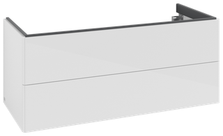 V&B Waschtisch-Unterschrank Antao 118,8x50,4x49,3cm, o. Front, glo wh. Lac