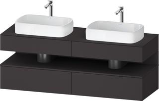 Duravit Waschtisch-Unterschrank Qatego 160x55x60cm, gra m, Pl, B bs, Nischenb