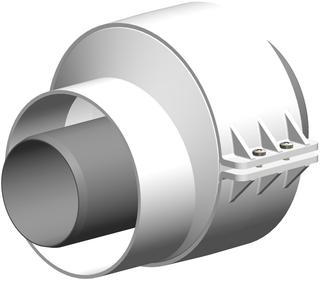 ATEC Erweiterung PolyClassic +Iron/White exz., PP, ES weiß, DN 60/100-DN 80/125