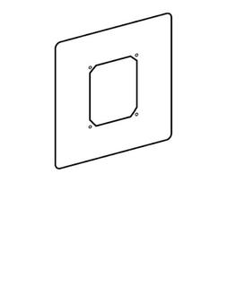 Schell Universal-Frontplatte Edelstahl, für Umrüstung INFRA/COMPACT