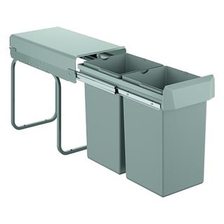 GROHE Blue Mülltrennsystem 30cm, zweifach, 2x 15 l, grau