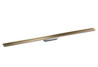 hansgrohe Duschrinne AXOR Drain 1200mm, Fertigset, frei i Raum, b bron
