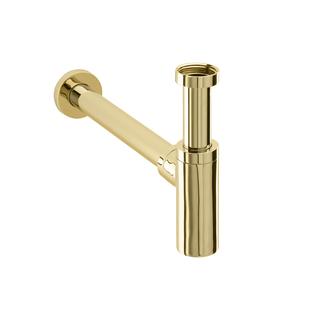 Herzbach Design-Geruchsverschluss Living 1 1/4", mit Reinigungsöffnung, PVD-gold