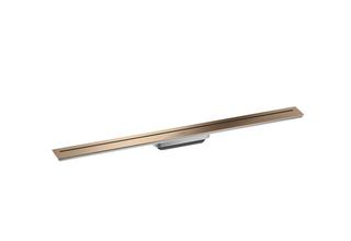 hansgrohe Duschrinne AXOR Drain 900mm, Fertigset, frei i Raum, p red gol