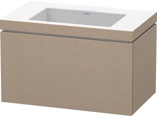 Duravit WT-Unterschrank c-bonded L-Cube 80x48cm, o. Hahnl., lei, 1 Ausz., wandh