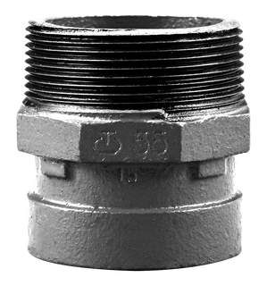 AIPS Nut-Adapter VSH Shurjoint 55 48,3xR 1 1/2, dukt. Gusseisen, verzinkt