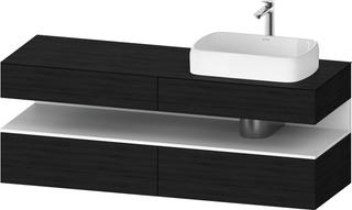 Duravit Waschtisch-Unterschrank Qatego 160x55x60cm, w m/E s, Pl, Beck. re