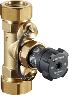 Oventrop Strangreg.-Vtl. Hycocon VTZ DN 20, PN 16, beids. AG und ÜM, Messing