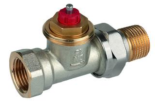 Resideo Thermostatventil FX 3/8", NF-Durchg., MS, f niedr. Durchfl.