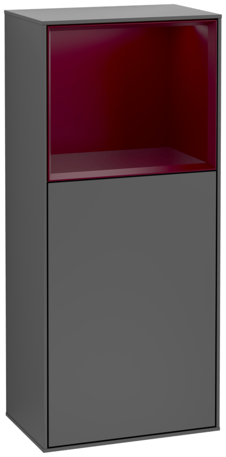 Artikelbild 1 des Artikels „V&B Seitenschrank Finion 41,8x93,6cm, r, Reg ob Peo m, Anthrac. m Regal oben Peony Matt | anthracite matt lacquer“