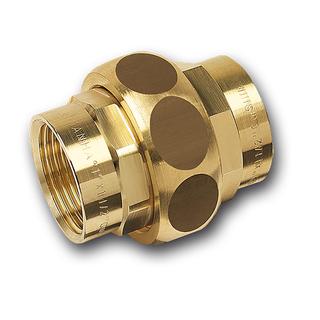Sanha Rohrverschraubung PURAFIT 3330 1 1/2", bf Sil-br, flachd., beids. IG