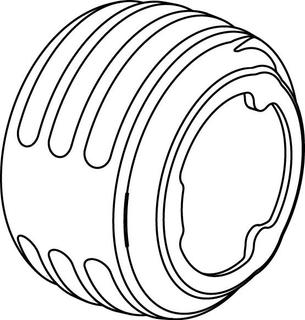 Sicherungsring Q&E weiß, PE-Xa