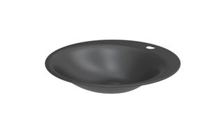 Einbau-Waschtisch BetteLux Oval A220 50x50cm, HLW1, PW, anthracite
