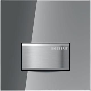 GE Typ 50 BetPl., eckig, für UR-Strg. pneum. Sp., T:1,2cm, Rauchglas verspieg.