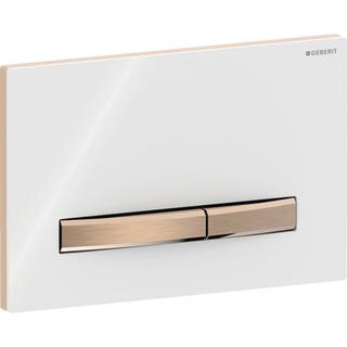 Geberit Betätigungsplatte Sigma50 Square Platte we., Pl/T Rot, f 2-Mengen-Spülung