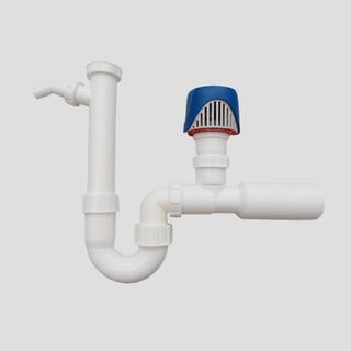 Sanit Siphonanschluss G 1 1/2xDN 56, Kunstst., m RB ventilair