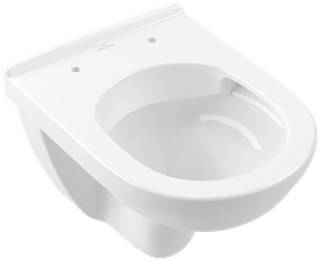 V&B Wand-Tiefspül-WC O.NOVO Compact 36x49cm, Abg waag., randlos, D-Flush, we