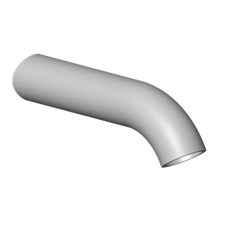 DO Auslauf ERSATZTEILE 09110605910 114,5 x 38 x 23 mm Chrom