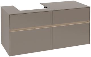 V&B Waschtischunterschrank Collaro 120x54,8x50cm, WT l, LED 8,8 W, Truf Gr