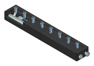 Strawa Kesselverteiler strawi 125-25 4 Grup., Br. 1061mm, thermisch getrennt