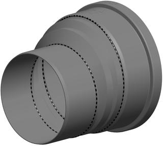 ATEC Reduktion/Erweiterung PolyTop DN 130/160, exzentrisch