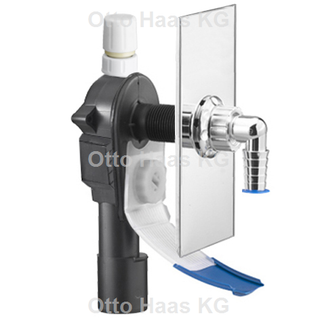HAAS Unterputz-Geräte-Siphon OHA 4400 DN 40/50, m Wasserrutsche u. RB