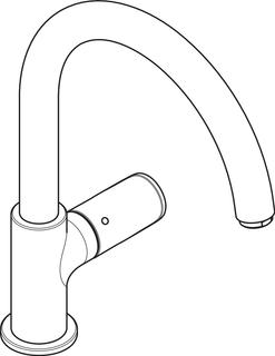 hansgrohe Spültisch-Einhebelmischer 210 Vernis Blend M35 1jet