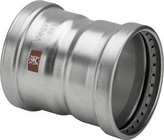 Viega XL-Muffe Temponox 1715XL 76,1mm, Stahl nicht rostend, SC-Contur