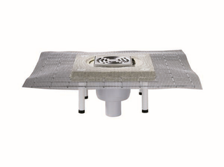 Dallmer Bodenablauf CeraDrain 49 K 12, 120x120mm, DN 50, senkrecht