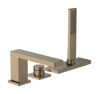 hansgrohe 3-Loch-W-Mischer Tecturis E mit sBox, brushed bronze