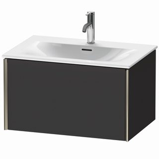DU WTU m.Viu XViu,1 Ausz.,397x710x480mm Champagner Matt/Gra.Superm. ES Nussb