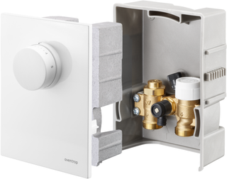 Oventrop R-Temp-Regelung Unibox E BV weiß, mit Bypass