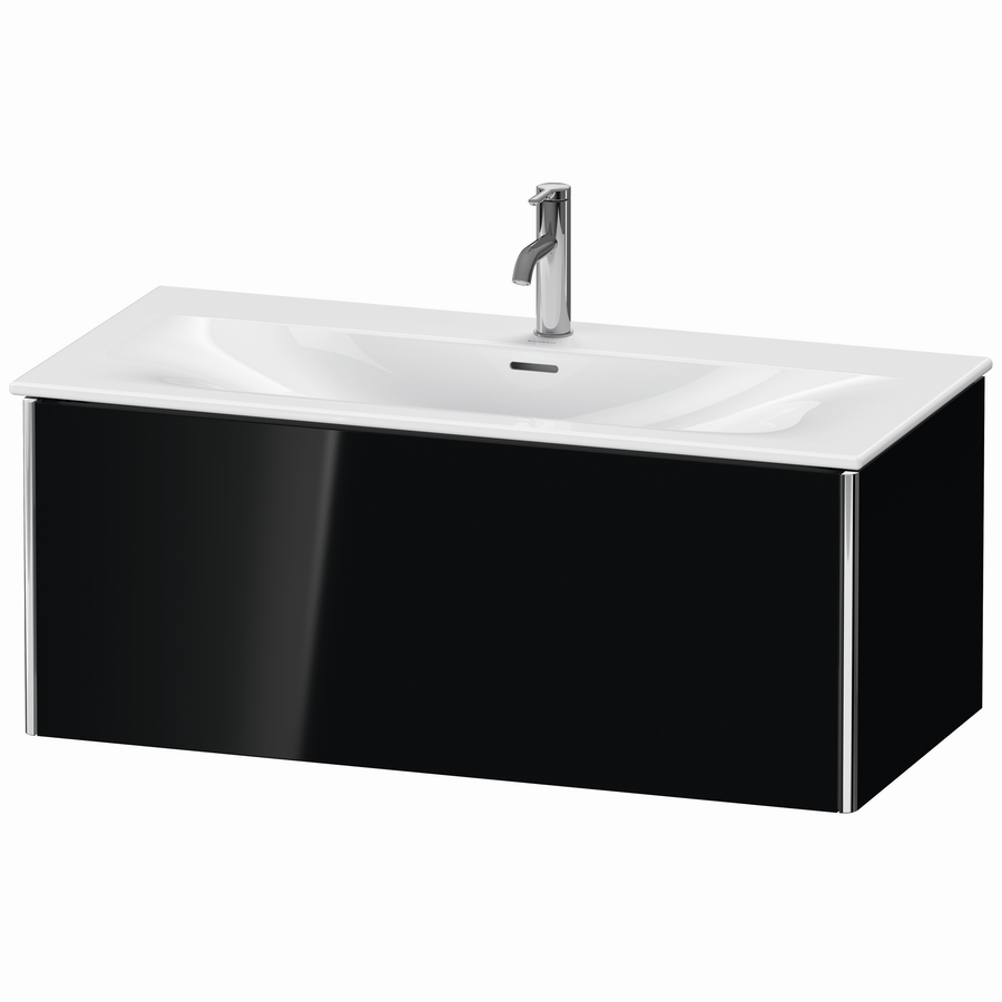 Artikelbild 1 des Artikels „DU WTU XSquare wandh.,397x1010x478mm 1Auszug,schwarz hochglanz ES Nussb “
