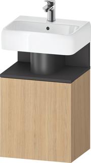 Duravit Waschtisch-Unterschrank Qatego 44x35x64,5cm, 1 T, T r, graph m/Eich Nat