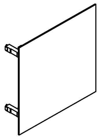 Artikelbild 2 des Artikels „HEWI Modul-Tür M40 400x400mm, Glasfront weiß Glasfront weiß“
