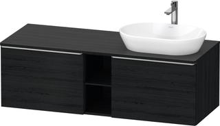 Duravit Waschtisch-Unterschrank D-Neo 140x55cm, 2 A, 1 Pl, B R, ES geb/Ei sw
