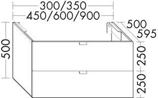 BB Unterschrank (WWNT030) rc40System, 595x300x500, PG2