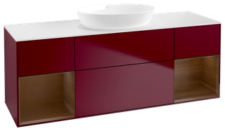 V&B WT-Unterschrank Wandbel. Finion 160cm, Pl wh. m, Reg wal ven, Peo m
