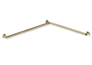 HEWI Duschhandlauf System 900 d:32, li, W1/W2=947mm, messing glänzend