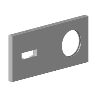 DO Abdeckung ERSATZTEILE 90110118600 80 x 180 x 9 mm Chrom